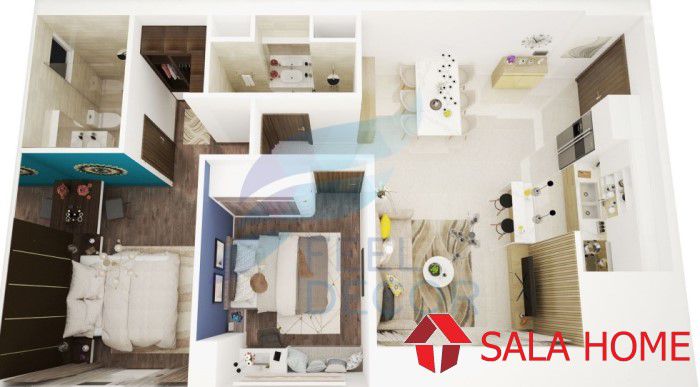 Thiết kế căn hộ mini chuyên nghiệp bởi Sala Home