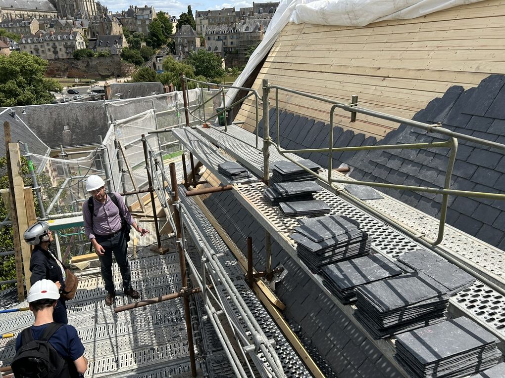 Quelques photographies prises à l'occasion d'une visite du chantier le 2 juin 2025.