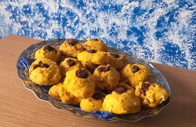Scones healthy potimarron, dattes et chocolat