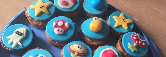Cupcakes au Nutella décor Mario Kart