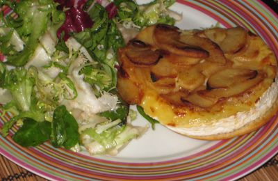 Tarte de camembert aux pommes