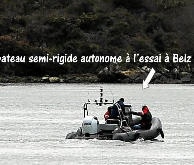 Secret défense ! Un bateau semi-rigide (drone) autonome à l’essai à Belz ?