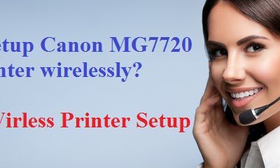 How to setup Canon MG7720 Printer wirelessly? 