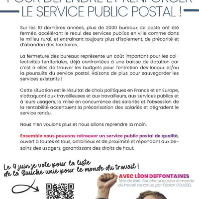 PCF - Reprenons la main pour défendre et renforcer le service public postal
