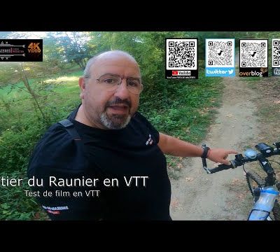 Sentier du Raunier en VTT, test de film en VTT...