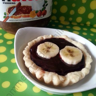 Tarte Choco-Bananes-Nutella