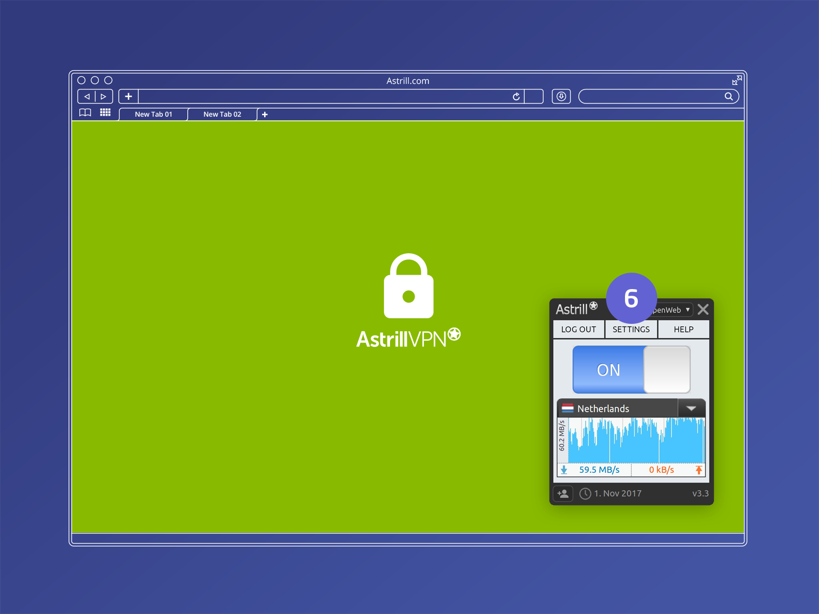astrill vpn only utorrent