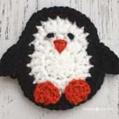 P is for Penguin: Crochet Penguin Applique - Repeat Crafter Me