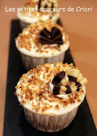 Muffin chocolat banane noisette