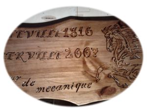 Plaque personnalisée