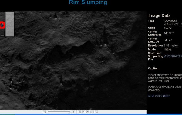 Ombres étranges sur la lune prises en photo par Lunar Reconnaissance Orbiter
