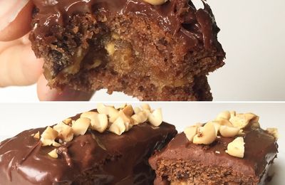 Barres chocolatées aux cacahuètes 