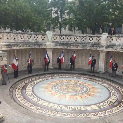 Cérémonies du 25 septembre 2019 au mémorial de Uzès, à Nîmes ,st Maurice, et Laudun L'Ardoise (30)