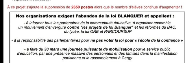 Ecole en danger