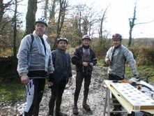 Randonnée de Breteil, 4 courageux:
Pascal, Marc, Christian, Francis