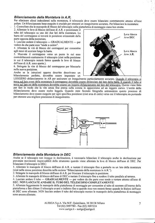 Manuale Advanced Series GT - C8S