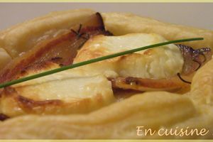 Feuilletés chèvre et poitrine fumée