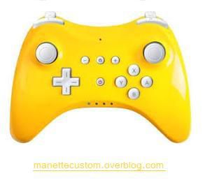 MANETTE WII U JAUNE AVEC TOUCHE BLANCHE...