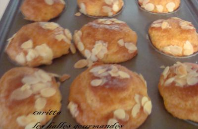 Muffins aux amandes et eau de fleur d'oranger‏