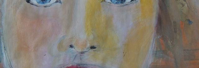 gelli plate portrait process