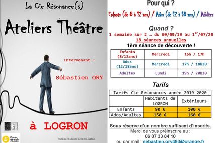 Ateliers Théâtre et création Danse/Théâtre