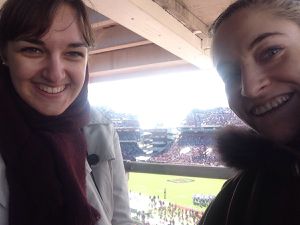 Mes copines au match ou l'équipe de Columbia a encore perdu , vous avez vu ce monde 85000 personnes