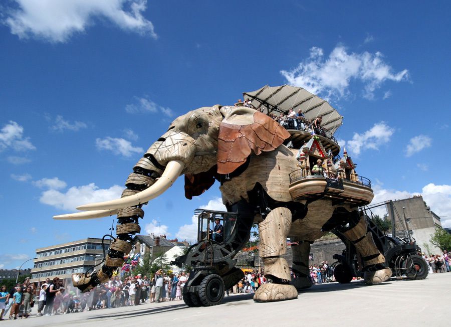 Eléphant de l'Ile de Nantes Royal de Luxe - Photos Thierry Weber Photographe La Baule Guérande