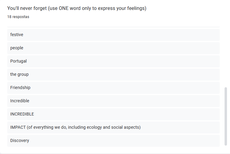 PT25 EC Students' surveys