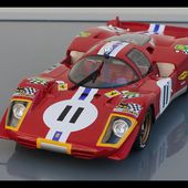 FERRARI 512S LONG TRAIL # 11 - 24 HEURES DU MANS 1970