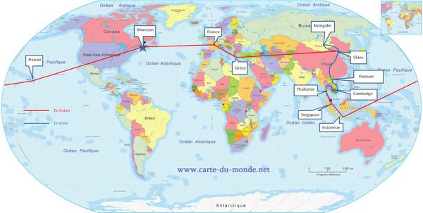 Notre itinéraire / Our itinerary