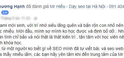 Giới thiệu lớp học seo google 1 thầy 1 trò chuyên nghiệp Thanh Hóa vào tháng 12.2018