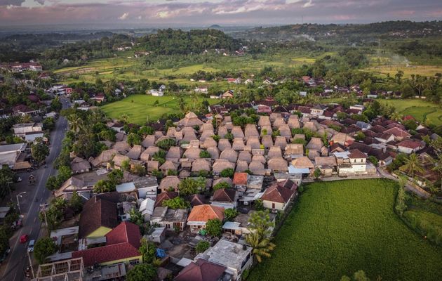 Un village d'irréductibles Sasak sur Lombok island