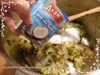 Lotte aux poireaux, lait de coco et curry