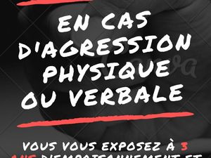 Télécharger des affiches de prévention (agressions d'agents de sécurité)