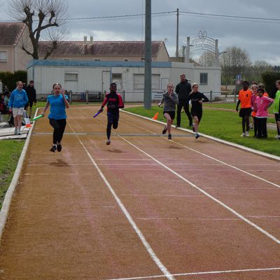 Résultats complets du championnat de District Athlétisme à Marigny le Châtel 02 avril 2024