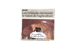 Les français ont boudés le salon de l'agriculture