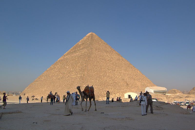Les pyramides de Gizeh.