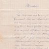 Lettre du père Coupel, professeur d'Emmanuel Desgrées du Loû à Henri, père de celui-ci - 27/04/1881 [correspondance]