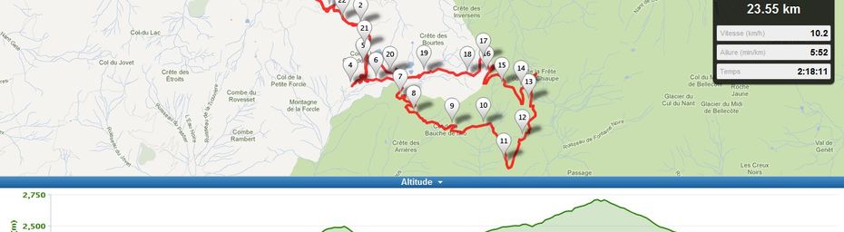 2012 - Col de la Bauche de Mio-roche de Mio à VTT