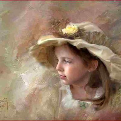 "Enfants et fleurs" par les grands peintres (107)