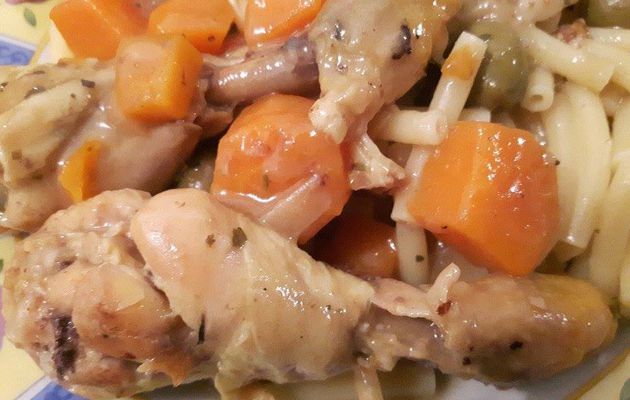 Poulet aux carottes et Olives