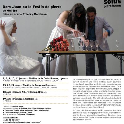 Dom Juan - Les prochaines représentations