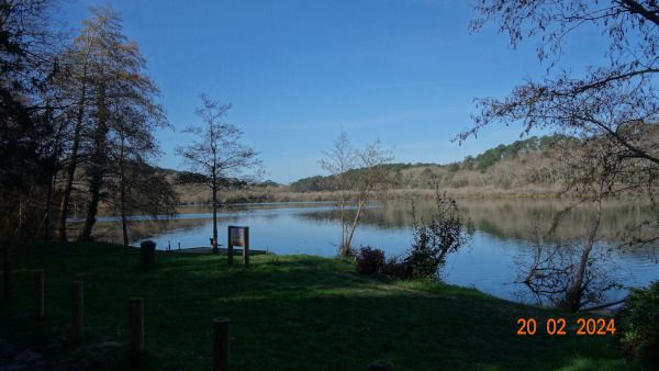 Lac de Mouriscot-Plage d'Ilbaritz. Mardi 20 février 2024.