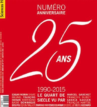 Sciences humaines fête ses 25 ans avec un numéro spécial.