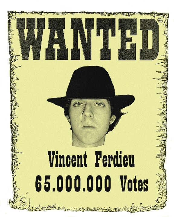 Affiches de promotion de la campagne de Vincent Ferdieu, candidat de l'ARCEN à la Présidence de la République Française.