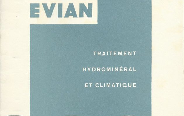 Brochure sur le traitement hydrominéral et thermal à Evian
