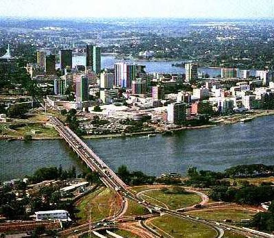 La ville de Dabou en Côte d'Ivoire