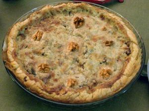 Tarte aux noix du Périgord et au Roquefort 