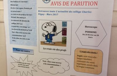 Péguy News mars 2017 est paru ! 