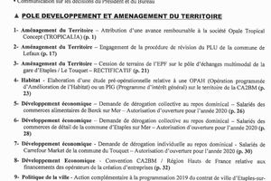 Réunion du Conseil d'Agglomération le 14 novembre 2019 à 18h30